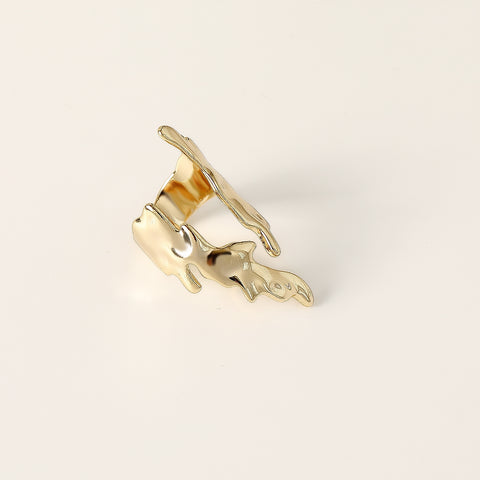 Flame Motif Plated Rings in Either Silver or Gold Plate