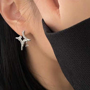 Asterism Rhinestone Lustrous Trinket Earrings